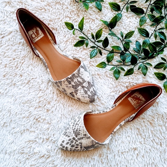 dolce vita snakeskin flats